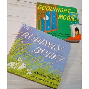 2 Children's Classic Board Books, Goodnight Moon & The Runaway Bunny